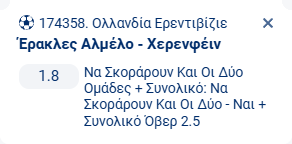 Προγνωστικά Στοιχήματος #2 – 20 Δεκεμβρίου 2025